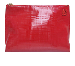 Loewe T Pouch, Patent, Red, M, 4*